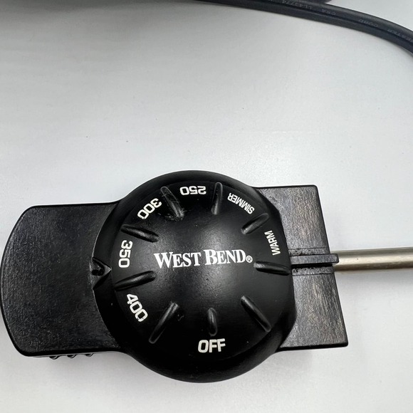 Vintage West Bend Electric Skillet 543J 1200 Watts 120 Volt Tested Camper - Picture 12 of 12